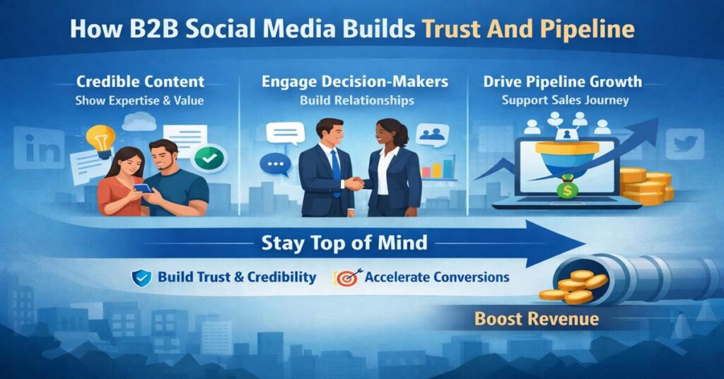 How B2B Social Media Builds Trust And Pipeline