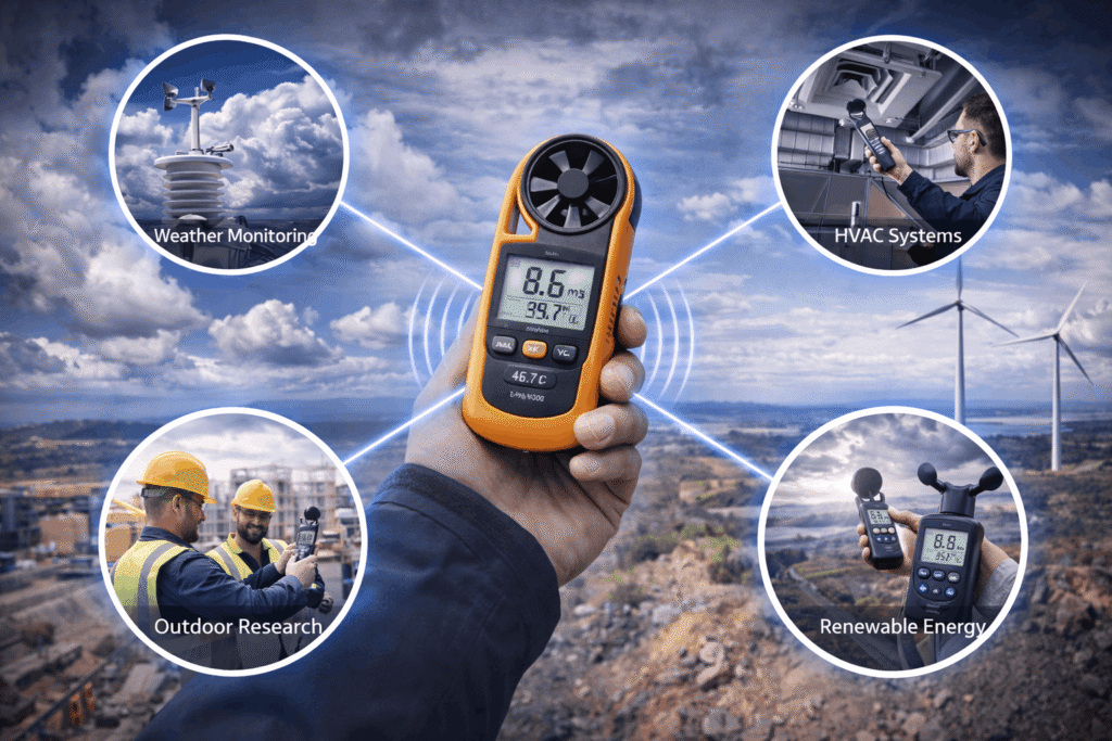Wind speed measuring devices