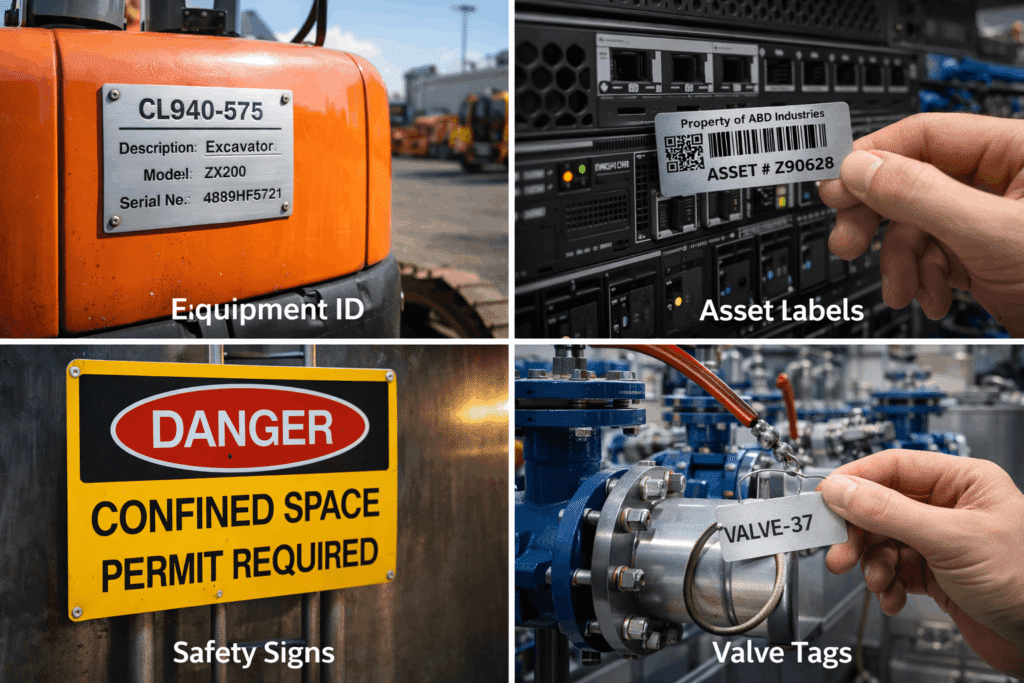 engraved metal plates