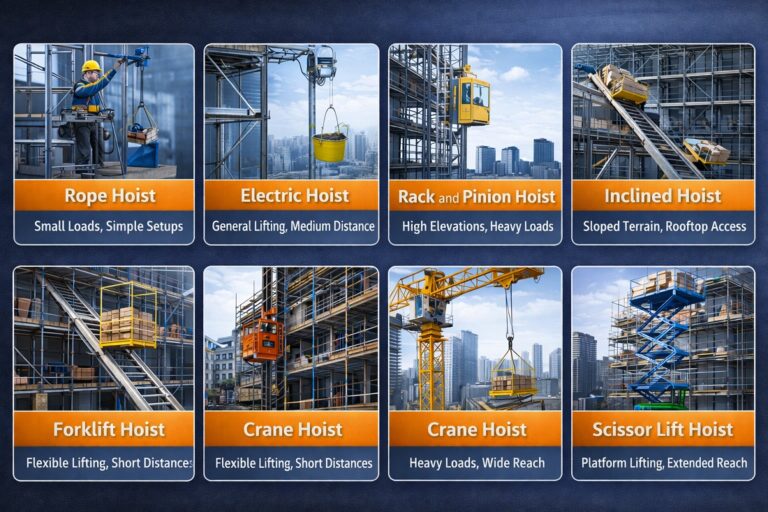 material hoists for scaffolding