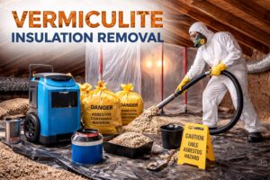 vermiculite insulation removal